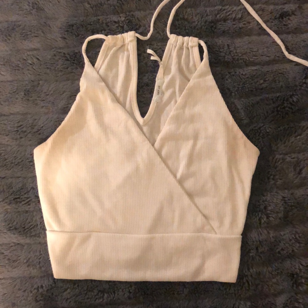 Kimchi Blue tie back ribbed crop